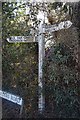 Old Direction Sign - Signpost by the B2017, Five Oak Green Road