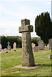 SX9696 : Old Wayside Cross - moved to Poltimore churchyard, East Devon by Alan Rosevear