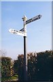 Old Direction Sign - Signpost by Webbington Road,