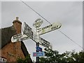 Old Direction Sign - Signpost by High Street, Shapwick