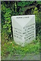 Old Milestone by the A6, Lancaster New Road, North Hook, Kirkland