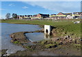 Frozen flood basin at New Lubbesthorpe