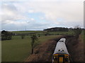 East Kilbride train passes under the minor road