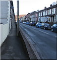 Pavement below Abercynon Road, Abercynon