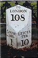 Old Milepost by the A6, Leicester Road, Loughborough