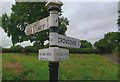 Old Direction Sign - Signpost at Bincombe Green, Over Stowey