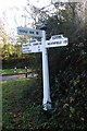 Old Direction Sign - Signpost by the B2096, Cade Street