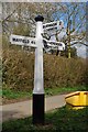 Old Direction Sign - Signpost by Waterloo Road, Burwash