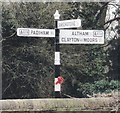 Old Direction Sign - Signpost by the A678, Blackburn Road