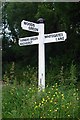 Old Direction Sign - Signpost west of Wood