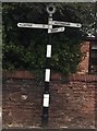 Old Direction Sign - Signpost in Cotgrave