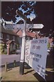 Direction Sign - Signpost on the crossroads of the B2162 Maidstone Road and Goudhurst Road