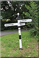 Old Direction Sign - Signpost by the B5393, Tarvin Road