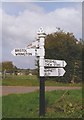 Direction Sign - Signpost on crossroads in Nempnett Thrubwell