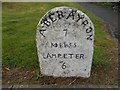 Old Milestone by the A482, Felinfach, Llanfihangel Ystrad parish