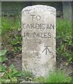 Old Milestone by the A475, Penrhiw-llan, Llandyfriog parish