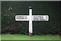 Old Direction Sign - Signpost by Cow Beech Road, Warbleton parish