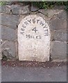 Old Milestone by the A487, Bow Street, Tirymynach parish