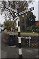 Old Direction Sign - Signpost by Blackburn Road, Wheelton parish