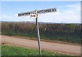 Old Direction Sign - Signpost by Withywood Lane, Wanstrow parish