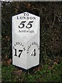 Old Milepost by the A137, Harwich Road, Ardleigh parish