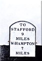 Old Mileplate by the A449, The Smallholding, Crateford