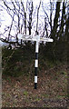 SX4885 : Old Direction Sign - Signpost by Hedge Cross, Bridestowe parish by Alan Rosevear