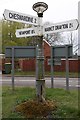 Old Direction Sign - Signpost by the A529, Woodseaves Grange