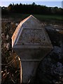 Old Milepost by the B825, Easter Bowhouse, Muiravonside parish