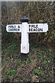 Old Direction Sign - Signpost by File Bostal, Firle parish