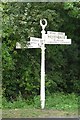 Old Direction Sign - Signpost by the B1039, High Street, Chrishall