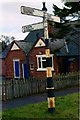 Old Direction Sign - Signpost by the A530, Wimboldsley parish