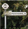 Old Direction Sign - Signpost by Chapel Lane, west of Emley