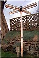 SX1073 : Old Direction Sign - Signpost by Pendrift Council Houses, Blisland parish by Milestone Society