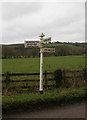 Old Direction Sign - Signpost by Hansford Cross, Chulmleigh parish