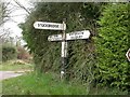 Old Direction Sign - Signpost by Gunville Hill, Winterslow parish