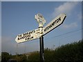 Old Direction Sign - Signpost near Rose Cottage, Tarrant Rushton parish