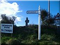 Old Direction Sign - Signpost by the A3071, Tregavarah, Madron parish