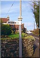 Direction Sign - Signpost on junction to Bodden in Chelynch