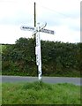 Old Direction Sign - Signpost by Fordmoor Cross, Oakford parish