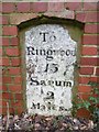 Old Milestone by the A338, High Road, Britford, Odstock parish