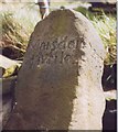 Old Milestone by the B6107, Thick Hollins Road, Meltham parish