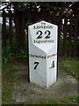 Old Milestone by Roman Road, Ingatestone and Fryerning parish