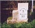 Old Milestone by the B1248, East Field Farm, Middleton parish