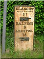 Old Milestonepost by the A81, Milngavie Road, Strathblane parish