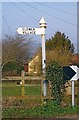 Old Direction Sign - Signpost by the B3151, Clewer, Wedmore parish