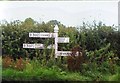 Old Direction Sign - Signpost by the B3167, Winsham parish