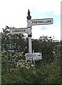 Old Direction Sign - Signpost north of Polgrain, Caerhays parish