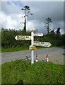 Old Direction Sign - Signpost by Combeshead Cross, Brompton Regis parish