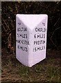 Old Milestone by the A5408, Scot Lane End, Blackrod parish